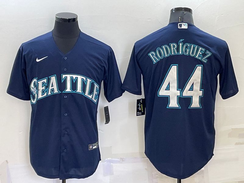 Men Seattle Mariners #44 Rodriguez Blue Game Nike 2022 MLB Jersey